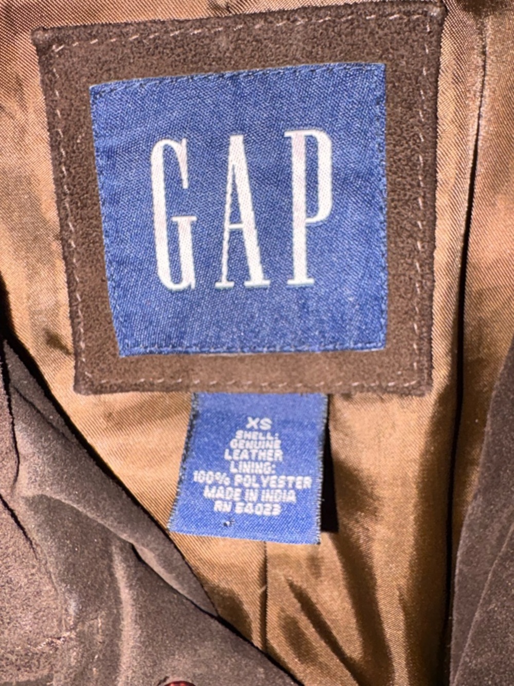 GAP Men's XS /Women M - Dark Brown Suede Field Jacket - Picture 3 of 6